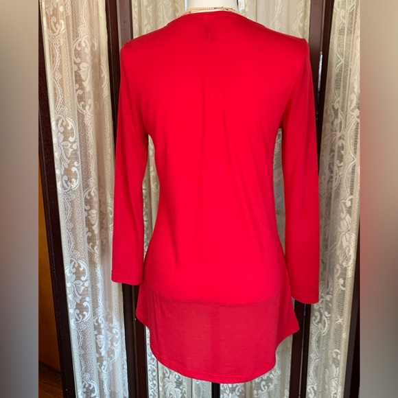 MAC & BELLE L/S RED SANTA SHIRT - SZ SMALL - Picture 4 of 5